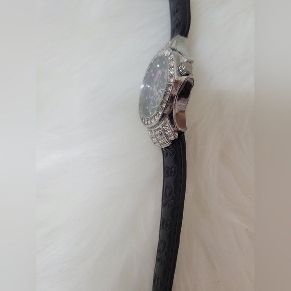 Rare tokidoki Unicorno Hello Kitty Black Pleather Rhinestone Watch - Picture 6 of 8